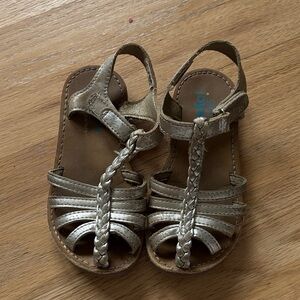Stylish Gold Kids Sandals